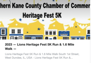 Lane County Chamber of Coomerce Heritage Feast 5k run