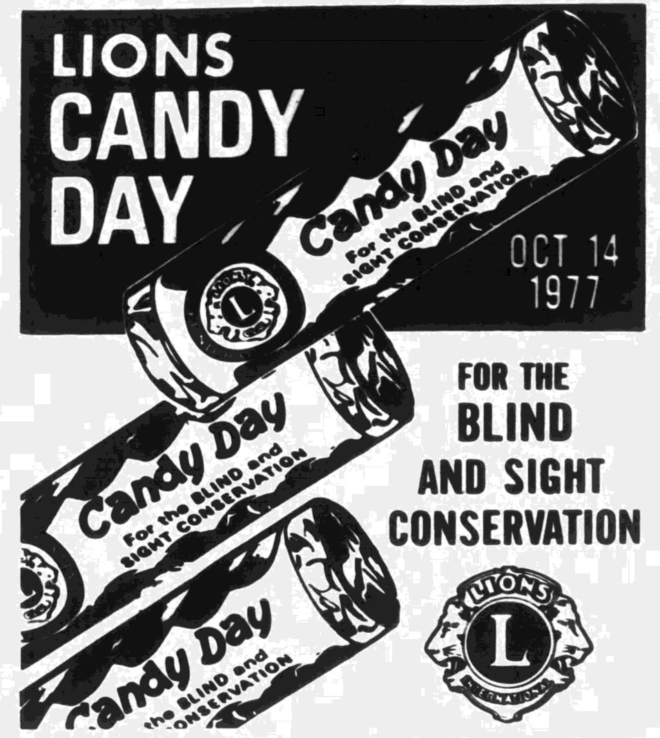 picture of the from the Cardubal free press news paper October 1977 of the lions candy day