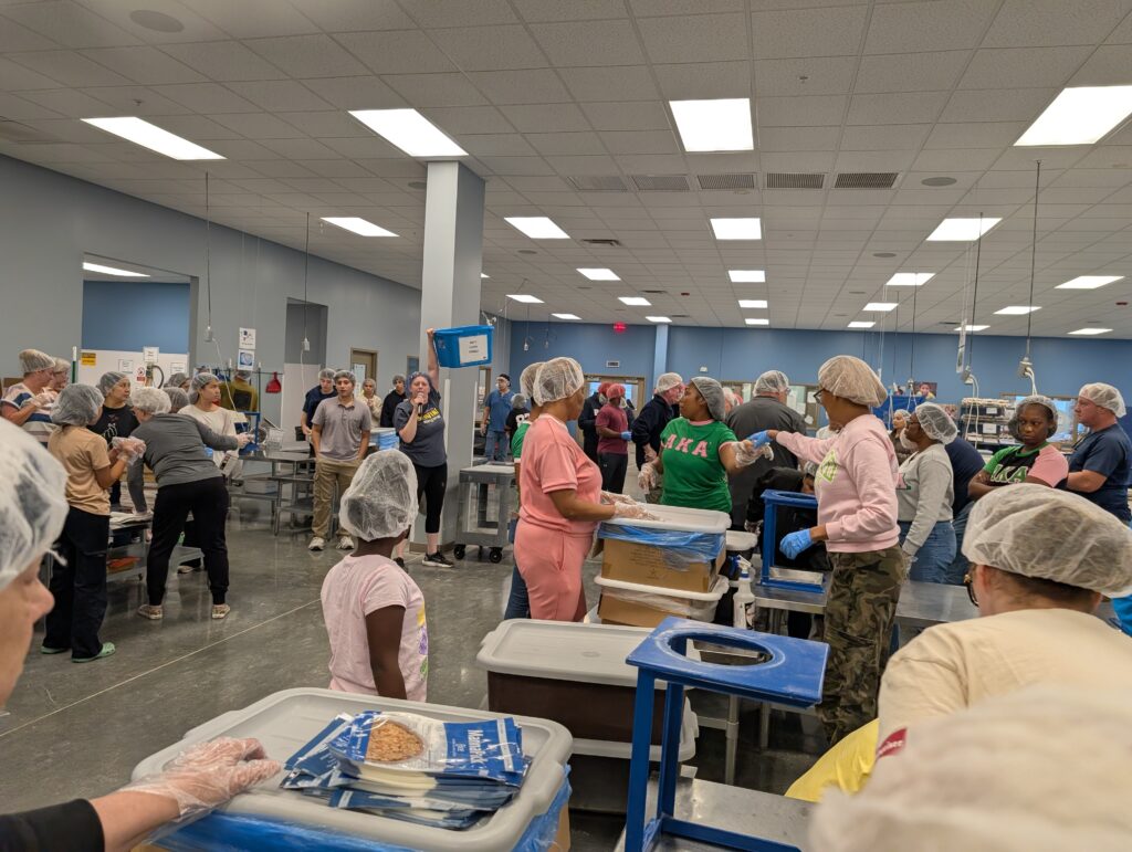 Overall shot of Lions at Feed My Hungry Children