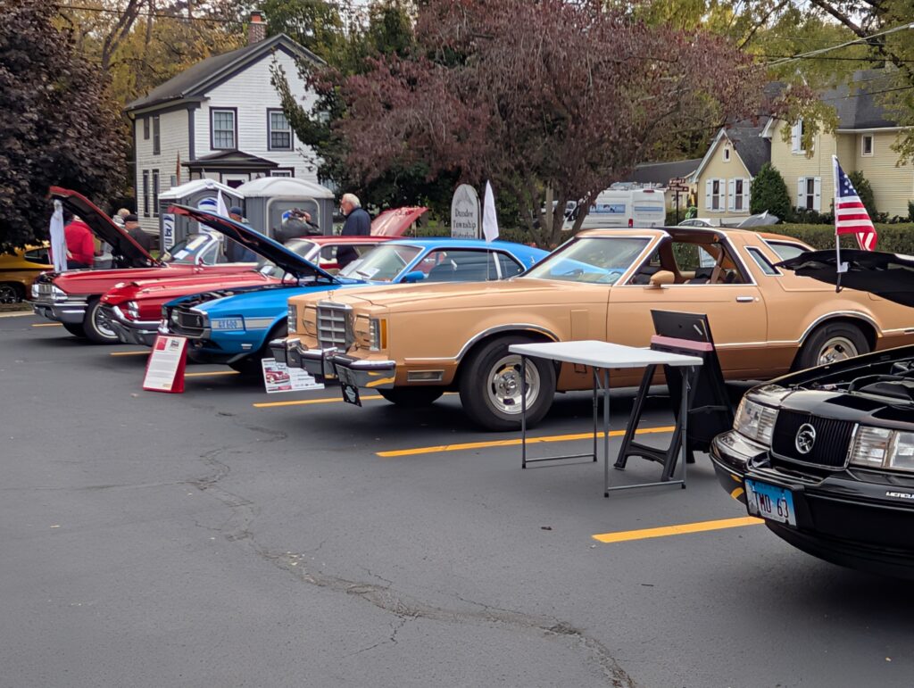 overall shot of the car show